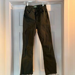 Mother Dark Green Jeans
